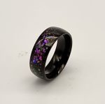 Purple pearlescent black resin ring - Image 5
