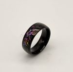 Purple pearlescent black resin ring - Image 3