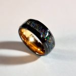 Tungsten carbide ring with crushed opal style - Image 2