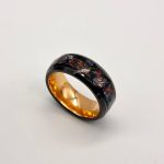Tungsten carbide ring with crushed opal style - Image 5