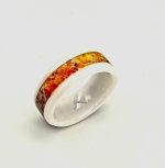 Multi colored resin inlaid ring - Image 5