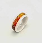 Multi colored resin inlaid ring - Image 2