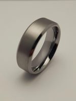 Brushed tungsten carbide ring - Image 2