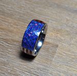 Dark blue tungsten steel ring - Image 4