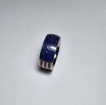 Dark blue tungsten steel ring - Image 7