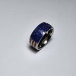 Dark blue tungsten steel ring - Image 8